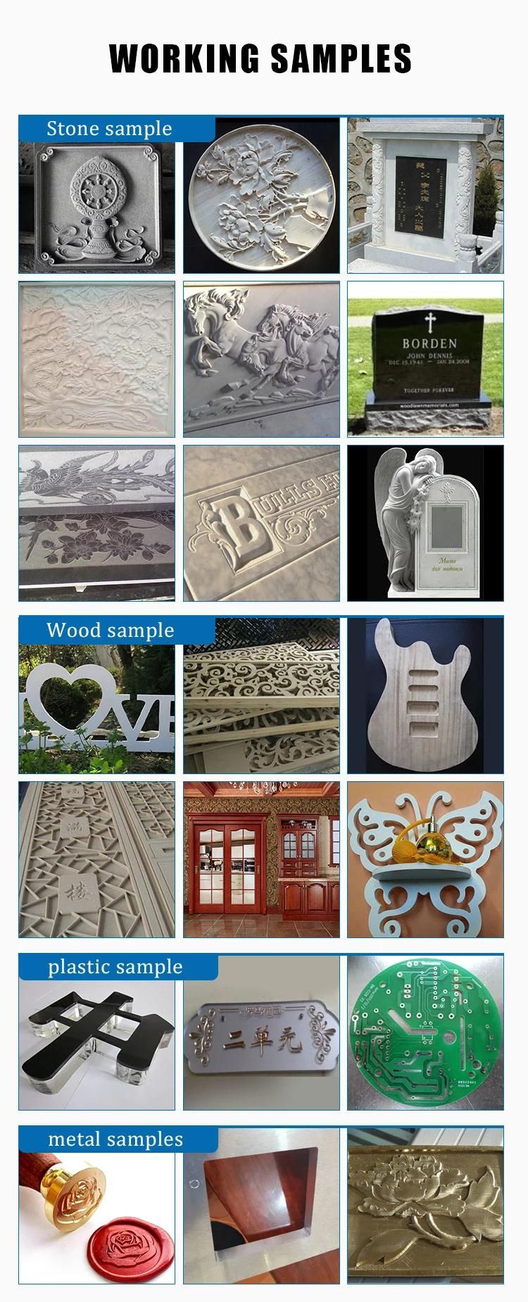 Manufacturer Supplier Factory Direct Outlets 3D Stone Engraving CNC Router