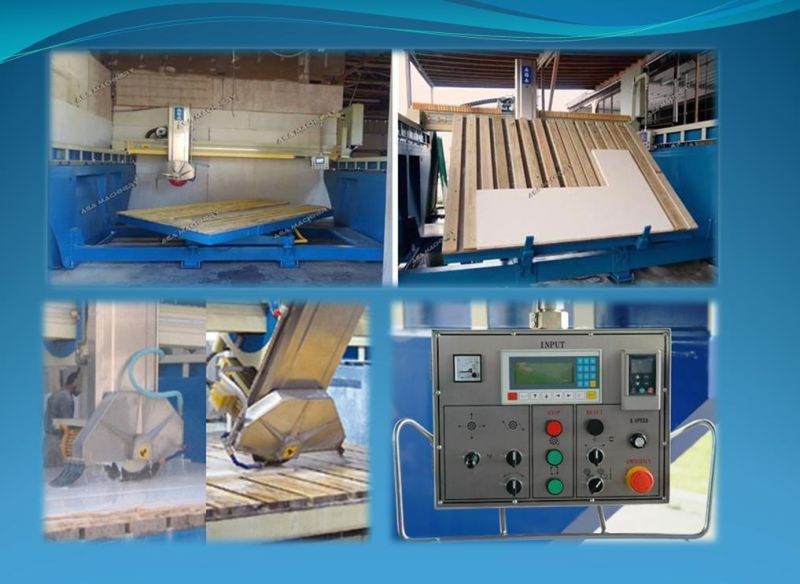 Stone Cutting and Profiling Bridge Saw Machine Fits All Stone Kitchen Countertops (XZQQ625A)