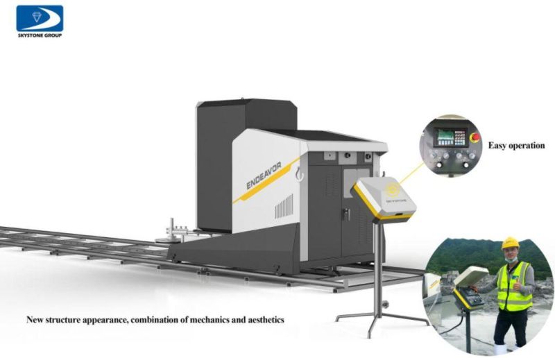 55kw Quarry Cutting of Natural Stone Wire Saw Machine