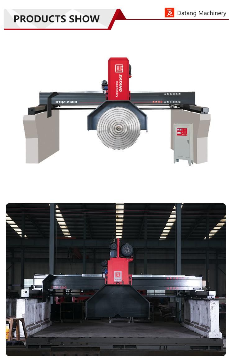 Datang Multi Blade Marble Granite Stone Block Cutting Bridge Saw Machine