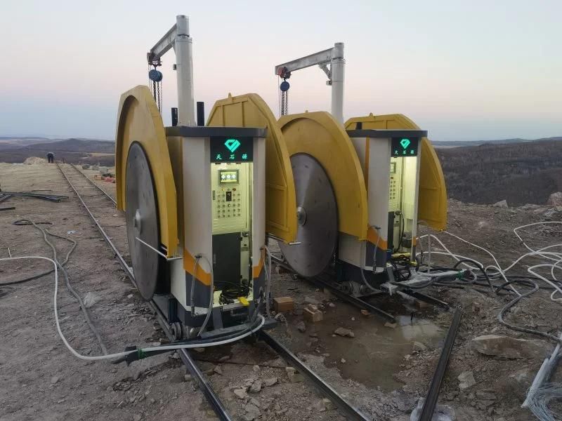 Quarry Stone Mining Machinery Double Diamond Saw Disc Blade Blank Stone Cutting Machine Marble Cutter Granite Sawing Machine