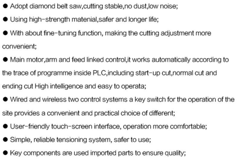 for Marble Diamond Belt Sawing Machine