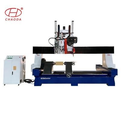 CNC Marble Cutting Engraving Polishing Machine for Roman Column Corbel Pilaster