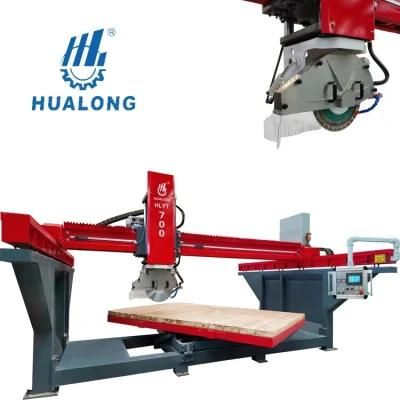 Hualong Stone Machinery Hand Cutting Quartz 45 Degree Ceramic Tile Cutter Stone Granite Marble Cutting Machine