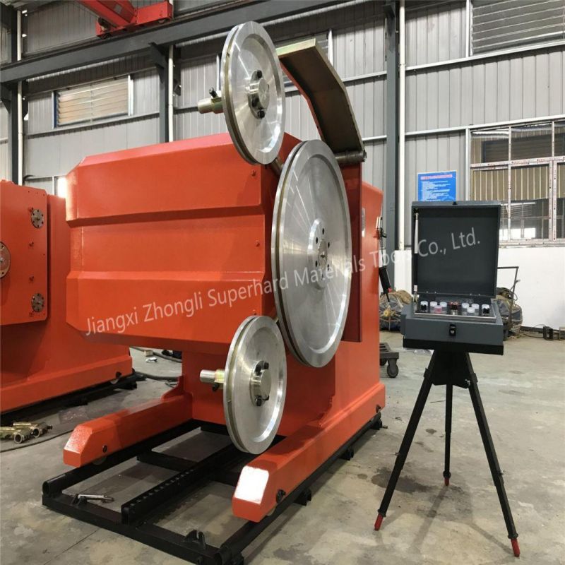 75kws 100HP Electrical Drive Wire Saw Machine for Quarry Cutting of Natural Stone and Civil Engineering Cutting of Concrete and Reinforced Concrete