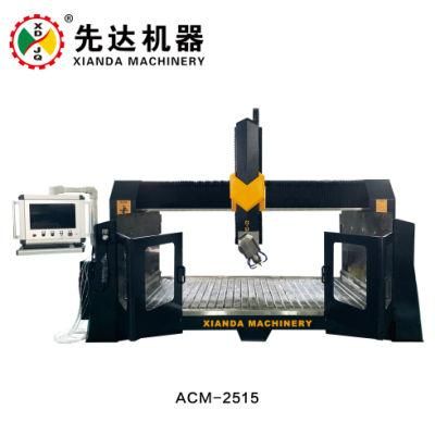 Xianda 4 Axis Arc Slab &amp; Column Carving Machine Acm-2515-1q Acm-015-2q