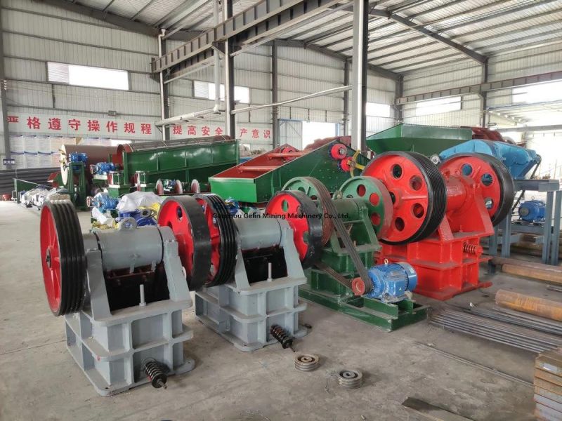Hard Rock Gold Stone Fluorite Crushing Machine PE Jaw Crusher