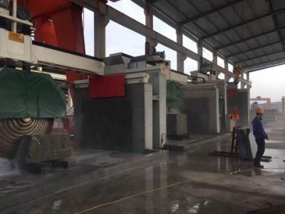 Hualong Good Price Multi Blade Block Cutter for Granite Marble Travertine Sandstone Bridge Type Big Stone Cutting Machine