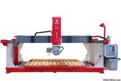 Chinese Factories 5 Axis CNC Bridge Saw for Granite, Marble with Italy Programm and Software, Suction Cups in America and Italy