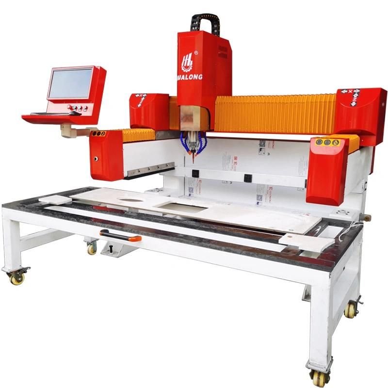 CNC Stone Cutting Machine Machinery with Drilling and Grinding Countertop Sink