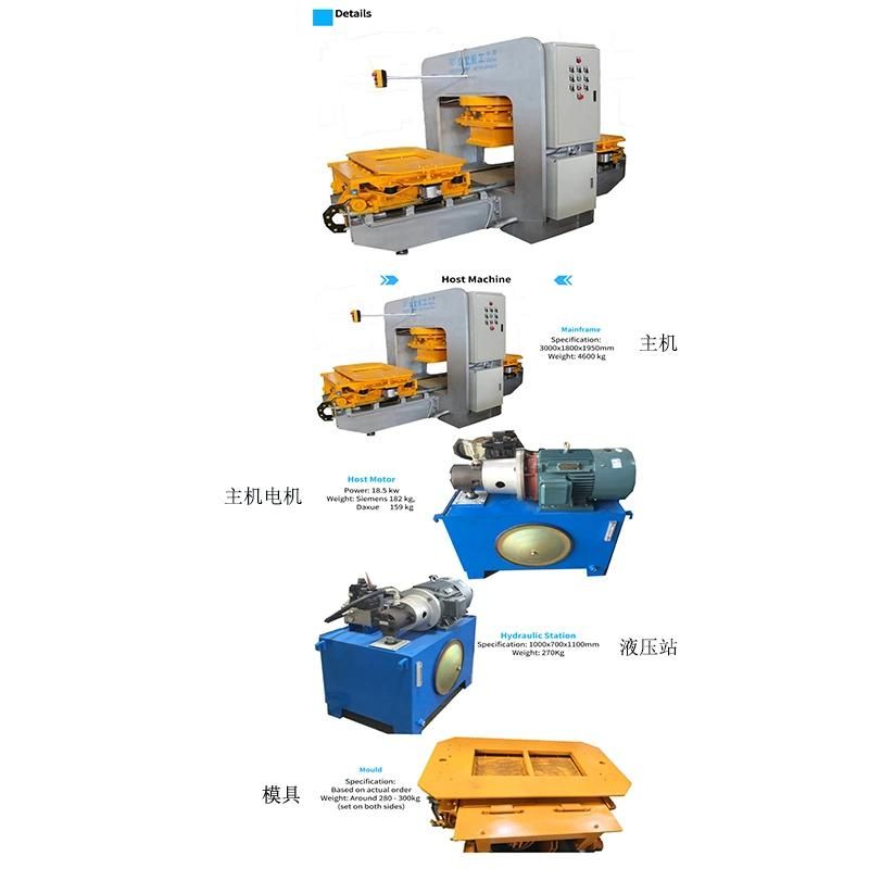 Concrete Tile Machine Tuff Tile Machinery Terrazzo Tiles Making Machine Artificial Stone Making Machine / Concrete Tile Making Machine /Terrazzo Tile Machine