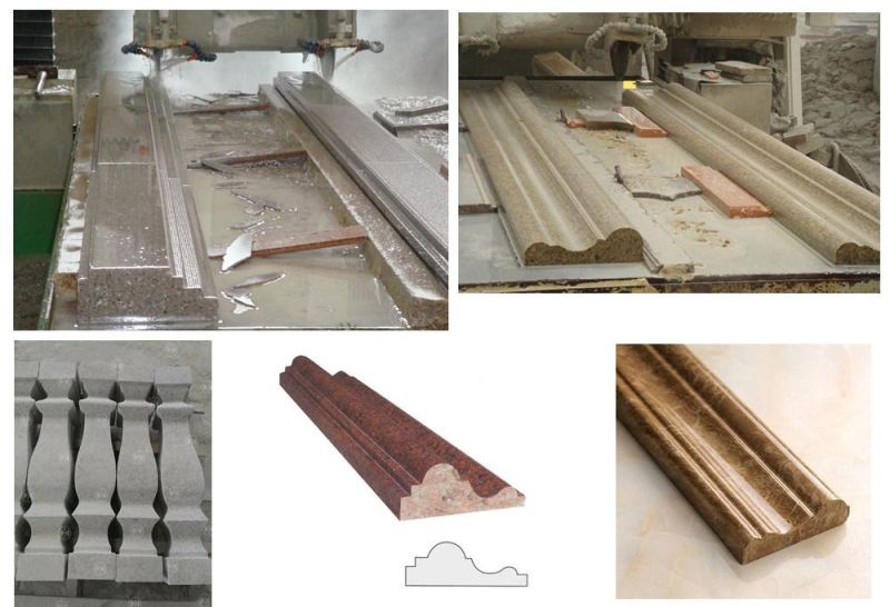 Cnfx-2800 CNC Four Blade High Effecient Gantry Style Stone Cutting Machine for Stone Profiling