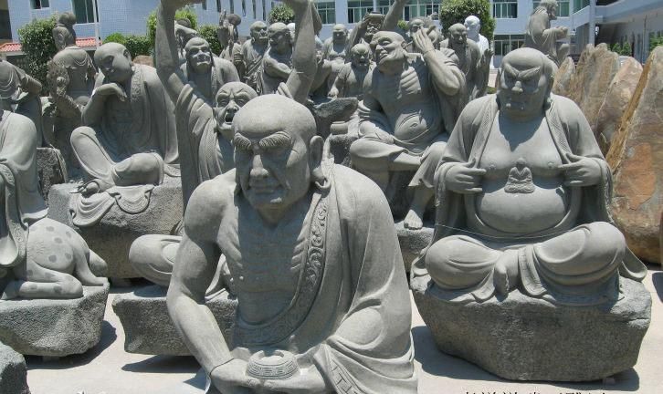 4 Axis Vertical Stone CNC Carving Machine for Column, Buddha, Statues