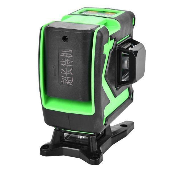 12-Line Green Light Remote Control Plastic Box 360-Degree High-Precision Wall-Mounted Two-in-One Laser Level I290752