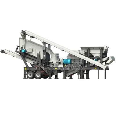 High Capacity Stone Crusher Plant Set Crushing Machine Mobile Type with Sand Washing Plant and Vibreting Screener Price