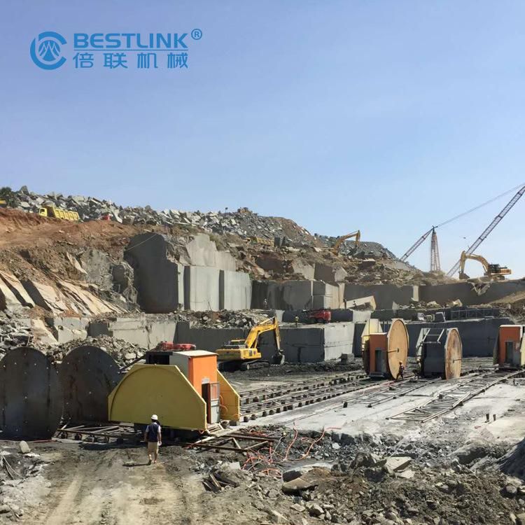Double Blades Cutter Mine Quarry Cutting Mining Machinery for Granite Marble, Two-Blade Block Cutting Quarrying Machinery