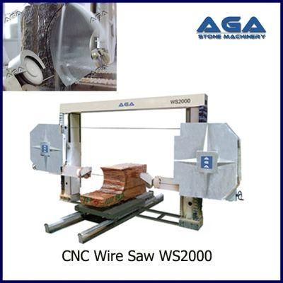CNC Stone Cutting Machine Block Wire Saw Machine for All Kind of Complicated Shapes&prime; S Marble and Granite (WS2000)