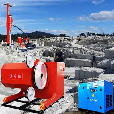 Diamond Wire Saw Machine for Block Cutting Granite Quarrying Variable Speed Diamond Wire Saw Cutting Machine