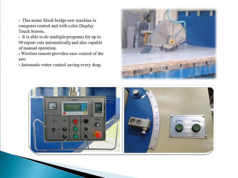 Bridge Cutting Marble Granite Tile Laser Cutter/ Stone Cutting Machine (XZQQ625A)