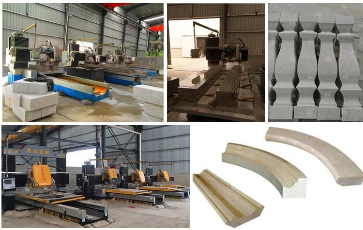 Special Shapes Linear Railing Column Solid Pillar Balustrade Banister Vase Stone Granite Marble Cutting Profiling Polishing Lathe Machine