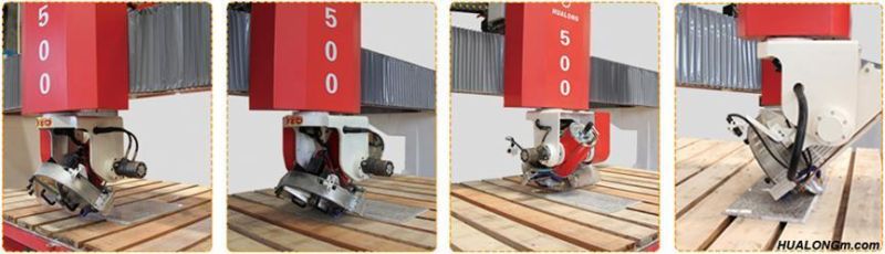 Hualong Stone Machinery Hsnc-500 Marble CNC 3 Axis Stone Cutting Machine for Kitchen Bathroom Countertop Funeral Arts
