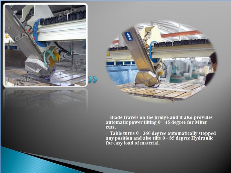 Bridge Cutting Marble Granite Tile Laser Cutter/ Stone Cutting Machine (XZQQ625A)