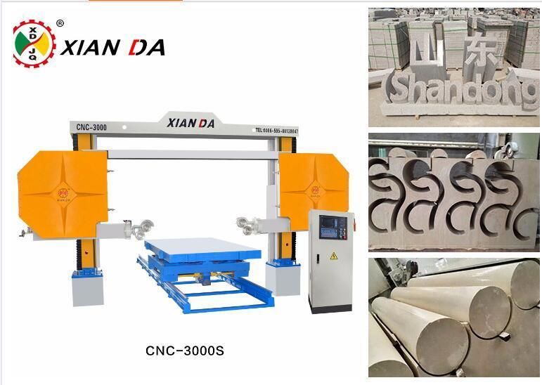 CNC-3000 Mono Diamond Wire Saw Stone Cutting Machine