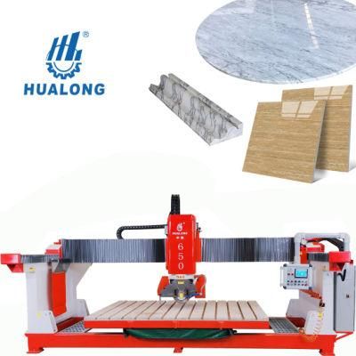 Hlsq-650 Hualong Stone Machinery Bridge Saw Granite Marble Quartz Tile Cutter Machine