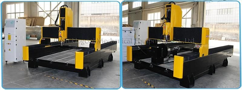 4 Axis 1325 Model Stone Marble Granite CNC Carving Machine with Diameter 400mm Rotary Axis