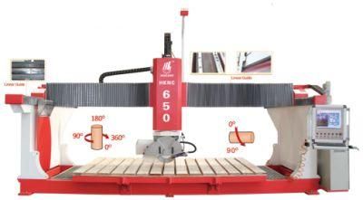 Hknc-650 5 Axis CNC Bridge Saw Marble Granite Stone Cutting Machine for Sale