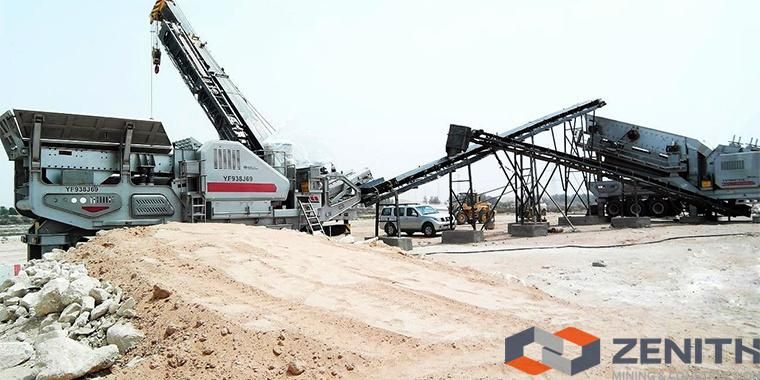 Quarry Granite Limestone Yf1349 Mobile Impact Stone Crusher Plant