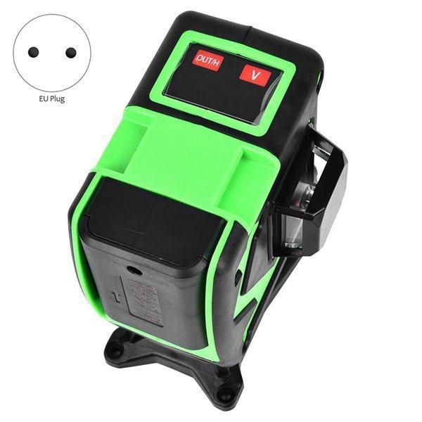 12-Line Green Light Remote Control Plastic Box 360-Degree High-Precision Wall-Mounted Two-in-One Laser Level I290752