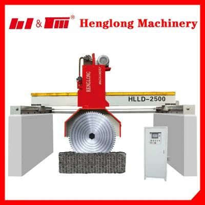 Henglong Bridge Type Stone Block Cutter Hlld-2500 Marble Granite Cutting Machine