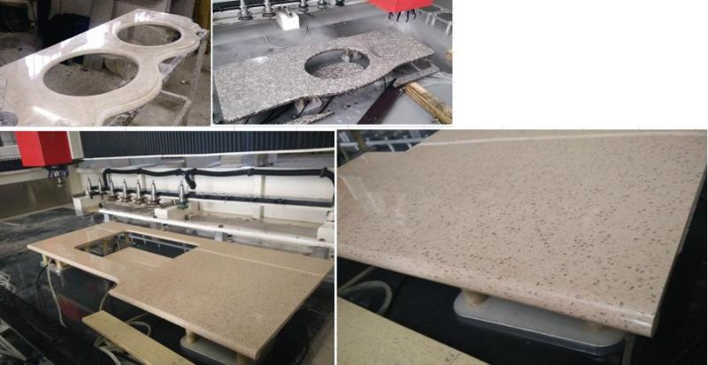 High Speed CNC Stone Processing Center Milling and Edge Polishing for Countertop Making Machine 380V