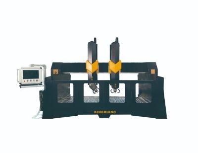 Double Heads Stone Carving Machine for Granite Marble Arc Slab