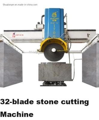 Hualong Stone Machinery Hlqy-32-1700 Heavy Duty Bridge Block Cutter Multi-Blade Stone Cutting Machine for Granite Marble in Egypt