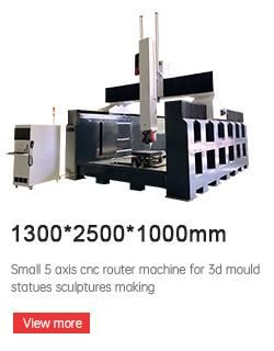 5axis Machine Cutting Stone Soft Metal Aluminum and Copper