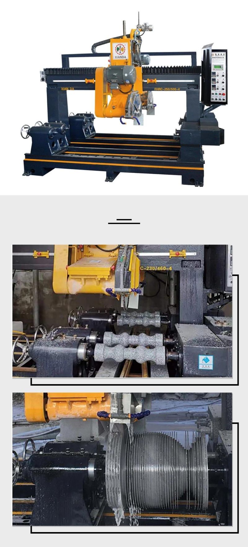 CNC Optional Stone Baluster Profiling Cutting Machine with Blade Head