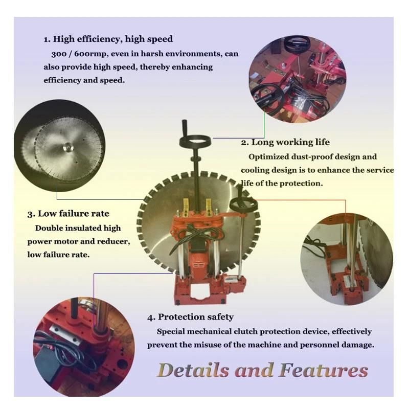 360 Rotation Hydraulic Multi Process Automatic Concrete Wall Cutting Saw Machine