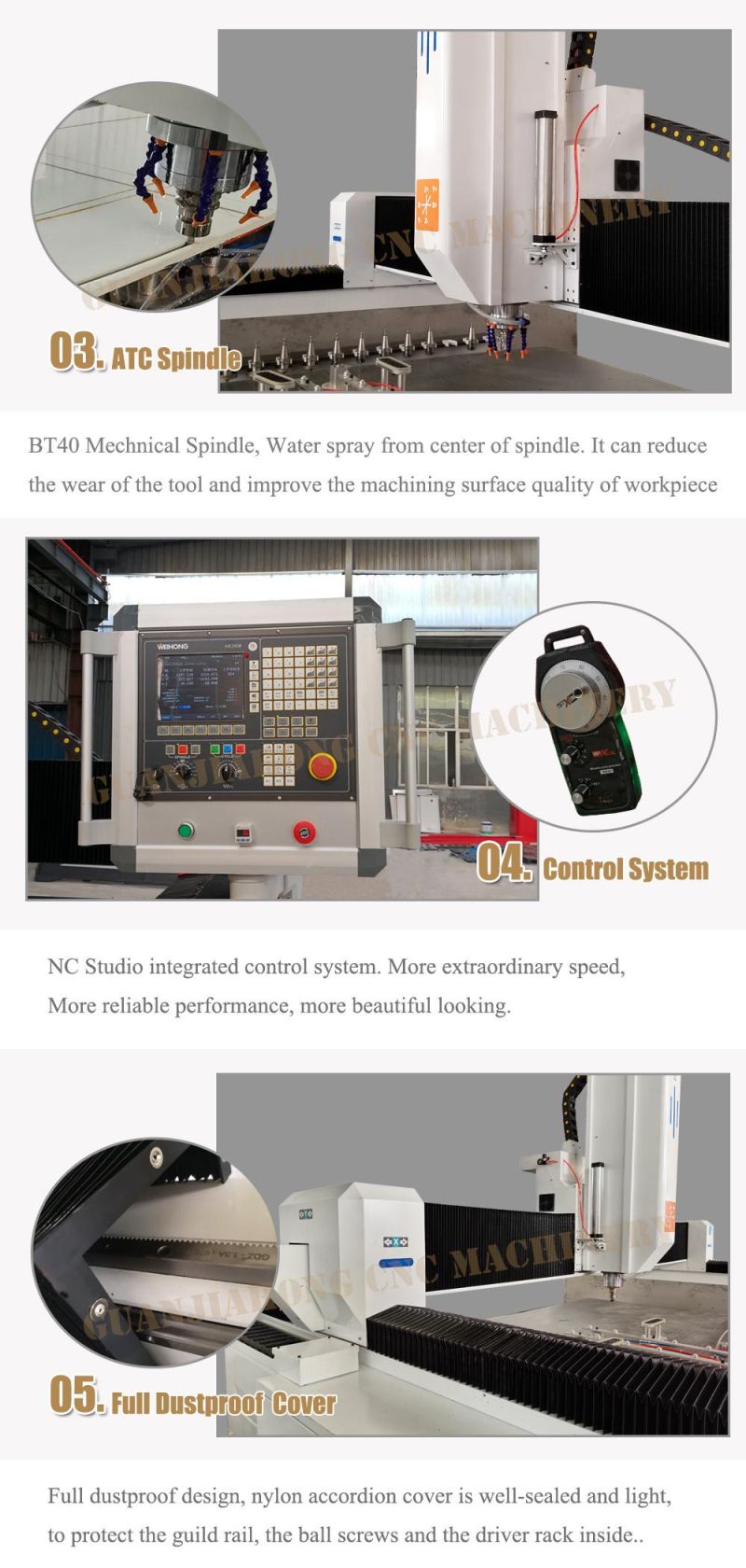 Sintered Stone, Artificial Stone CNC Cutting Machine, Atc Stone CNC Router for Water Sink Coutertop, Table, Backgroud Wall, Stair