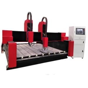 Double Heads Water Cooling Spindle Stone Carving CNC Router