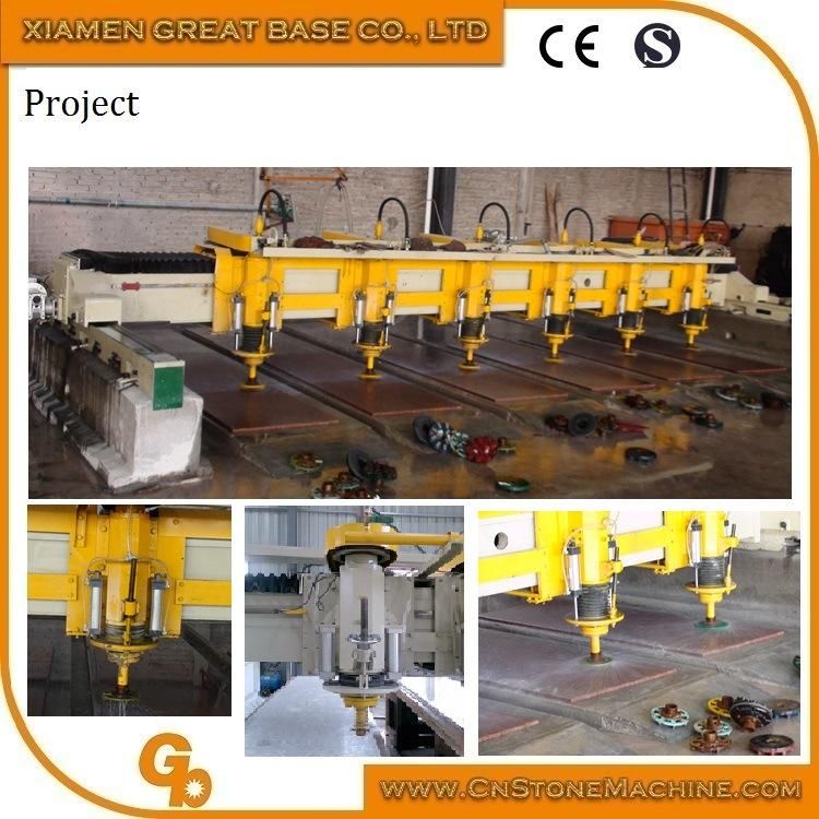 Multi Heads Granite Slab Stone Polishing and Grinding Machine