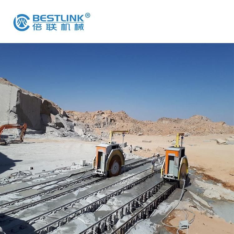 Double Blades Cutter Mine Quarry Cutting Mining Machinery for Granite Marble, Two-Blade Block Cutting Quarrying Machinery