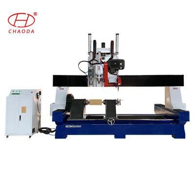 Factory Price! Marble Column Cutting Machine / Stone CNC Router Lathe