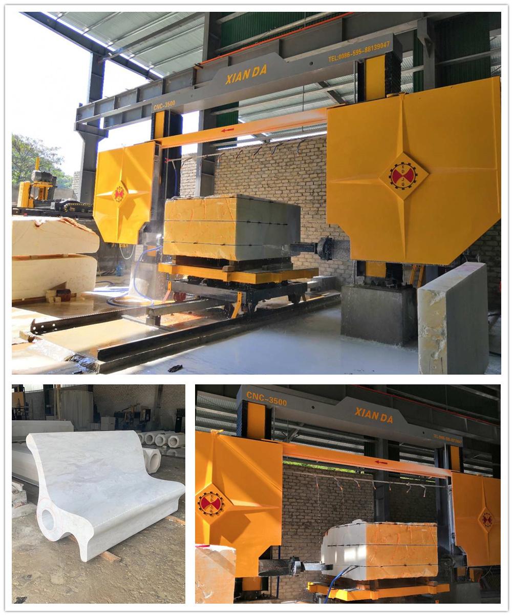 CNC Diamond Wire Saw Machine Granite Marble Stone Cutting Machine