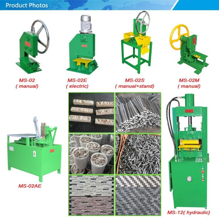 Hydraulic Manual Electric Marble Mosaic Cubic Stone Tile Chopping Machine