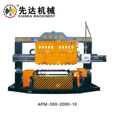 Xianda Stone Cutting Machine PLC Circular Slab Polishing Machine Apm-350-2000-10