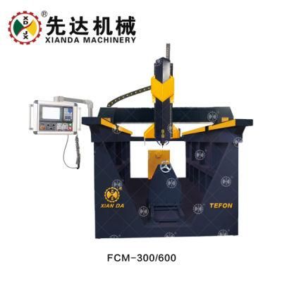 Xianda 4 Axis Column Carving Machine Stone Cutting Machine Fcm-300/600