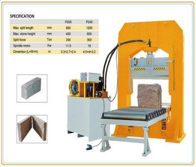 CNC Cutting Machine/Granite/Marble/Stone Splitting Machine/Hydraulic Stone Block Splitting Machine with 300 Ton Pressure (P200/240)